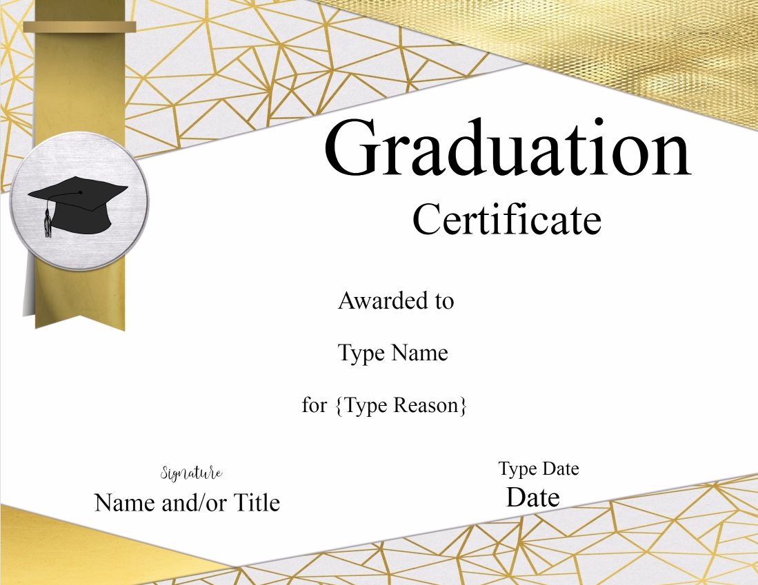 Certificate Graduation – certificates templates free
