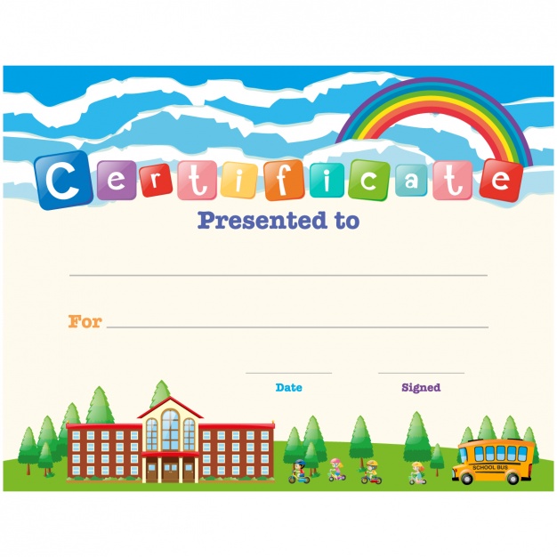 Children Certificate Free Printables