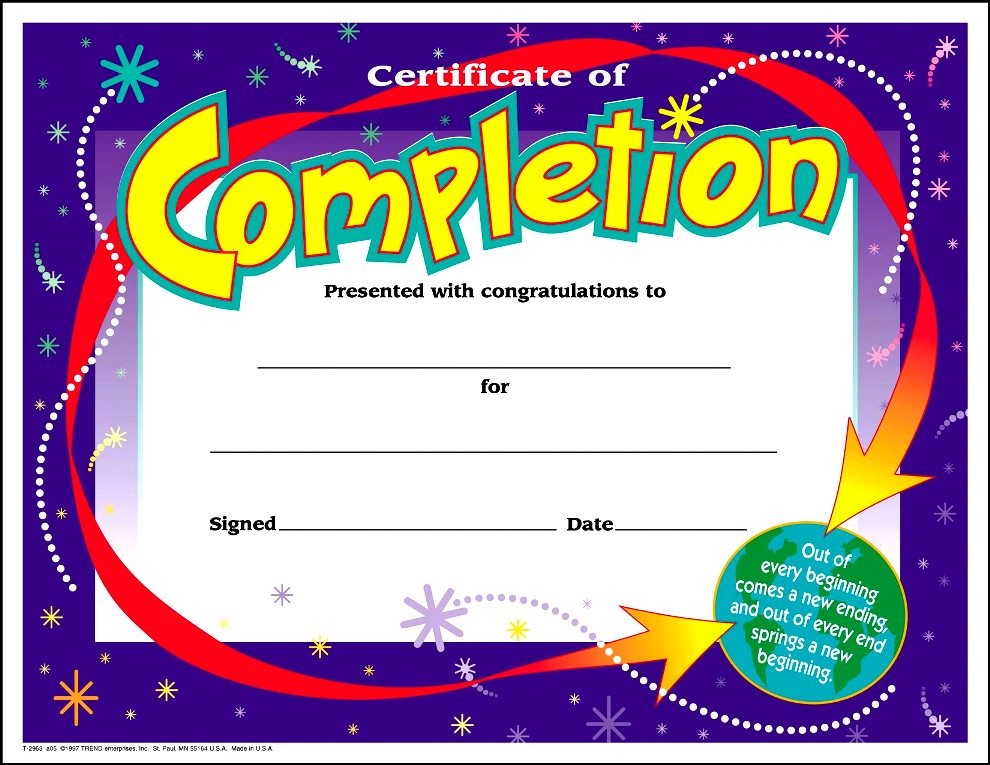 Free Printable Certificate Template For Students - Printable Templates